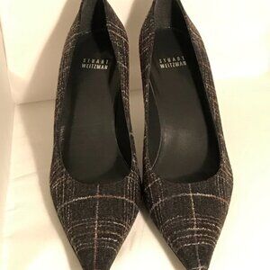 STUART WEITZMAN Sz 9.5 Fabric / Leather Pumps Heels